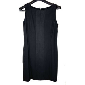 INC Women's Size 14 Sleeveless Straight Dress Black Back Zip Above Knee